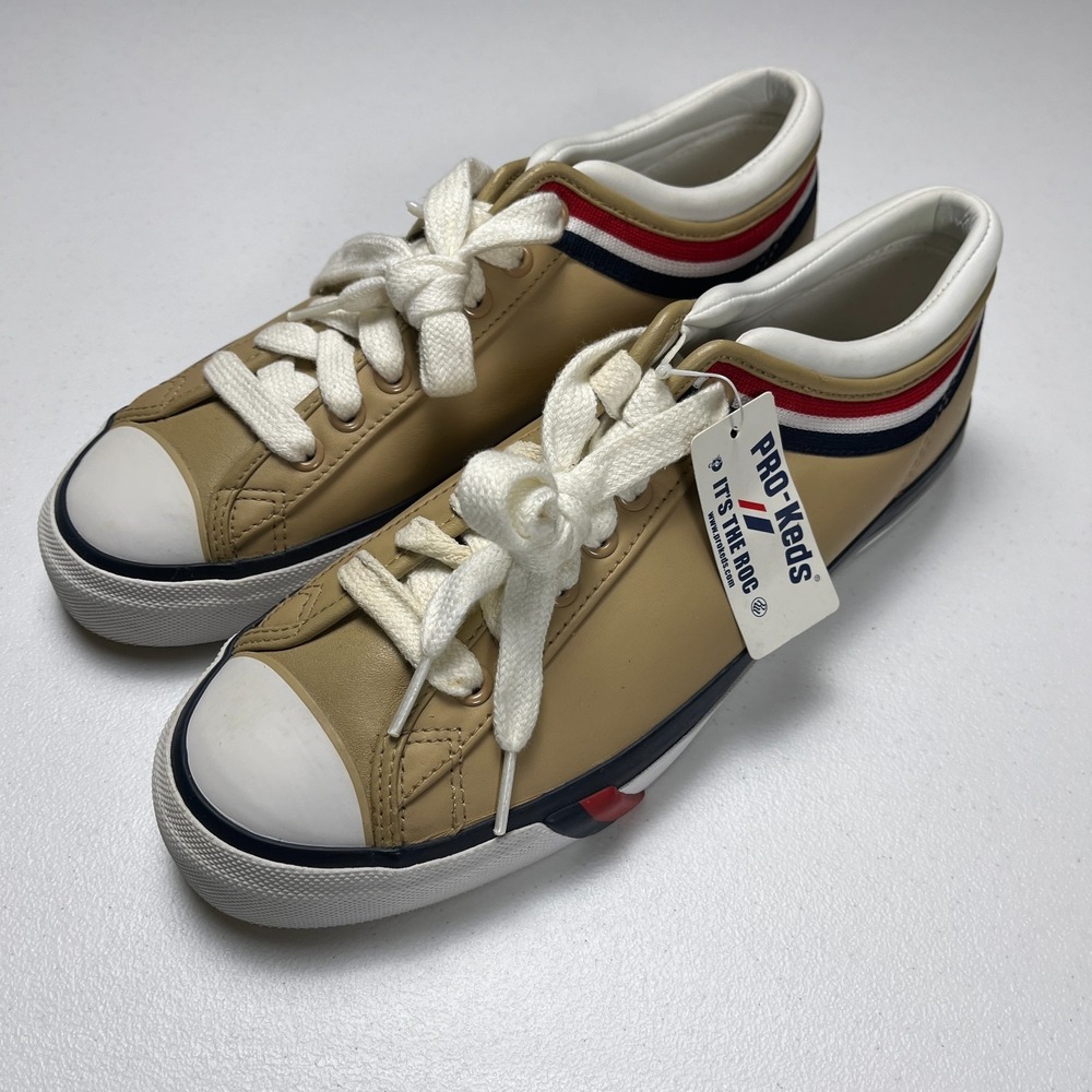 Pro-Keds Royal Tiger Leather Sneakers Mens Size 9 Tan NWT Retro Casual PM2122